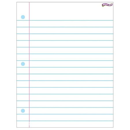 Trend Enterprises Trend Enterprises T-27308-6 Notebook Paper Wipe Off Chart - 17 x 22 in. - 6 Each T-27308-6